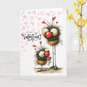 Valentinstag Karte (Gelbe Blume)