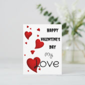 Valentinstag karte (Stehend Vorderseite)