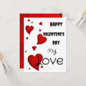 Valentinstag karte (Vorderseite/Rückseite Beispiel)