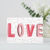 Valentinstag Karte (Stehend Vorderseite)