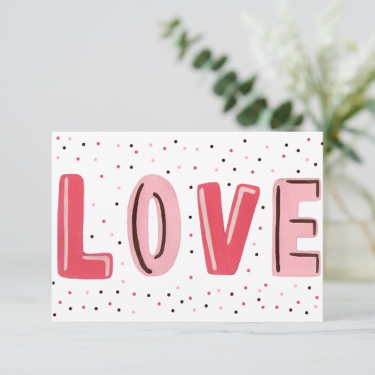 Valentinstag Karte (Stehend Vorderseite)