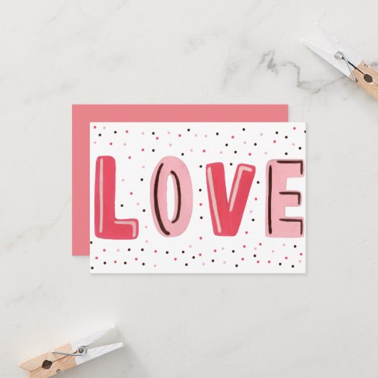 Valentinstag Karte (Vorderseite/Rückseite Beispiel)