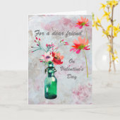 Valentinstag Karte (Gelbe Blume)