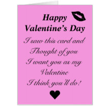 Valentinstag-Karte