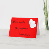 Valentinstag, Karte (Vorderseite)