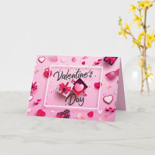 Valentinstag Karte (Gelbe Blume)