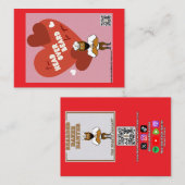 Valentinstag-Karte #1 Mitteilungskarte (Vorne/Hinten)