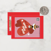 Valentinstag-Karte #1 Mitteilungskarte (Vorderseite/Rückseite Beispiel)