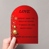 Valentinstag-Karte Acryleinladungen (Insitu (Handheld))