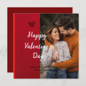 Valentinstag-Karte Ankündigung (Vorne/Hinten)