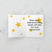 Valentinstag-Karte aus dem Klassenzimmer ausschalt Dankeskarte (Innenseite)