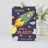 Valentinstag-Karte aus dem Klassenzimmer ausschalt Einladung (Stehend Vorderseite)