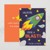 Valentinstag-Karte aus dem Klassenzimmer ausschalt Einladung (Vorne/Hinten)