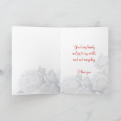 Valentinstag-Karte der Ehefrau Feiertagskarte (Innenseite)