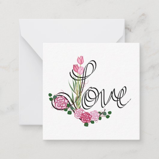 Valentinstag-Karte der Liebe Mitteilungskarte (Vorderseite)