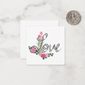 Valentinstag-Karte der Liebe Mitteilungskarte (Vorderseite/Rückseite Beispiel)