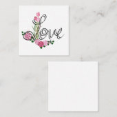 Valentinstag-Karte der Liebe Mitteilungskarte (Vorne/Hinten)