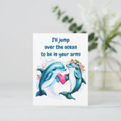 Valentinstag-Karte der niedlichen Liebe Postkarte (Stehend Vorderseite)