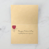 Valentinstag-Karte der Vintagen Liebe Feiertagskarte (Innenseite)