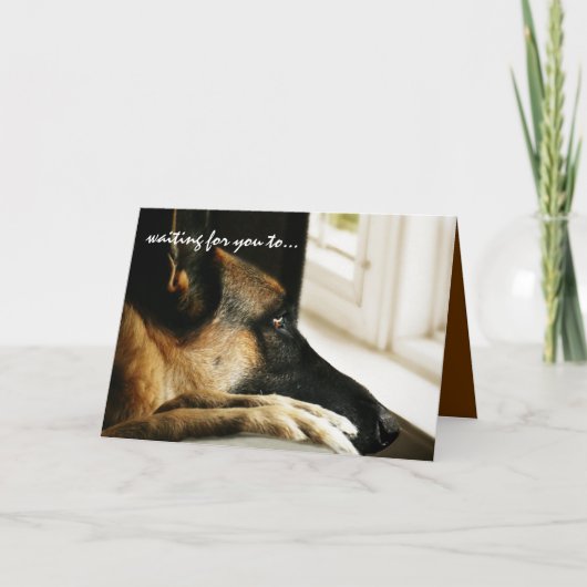 Valentinstag-Karte des Deutschen Hirten Feiertagskarte (Vorderseite)