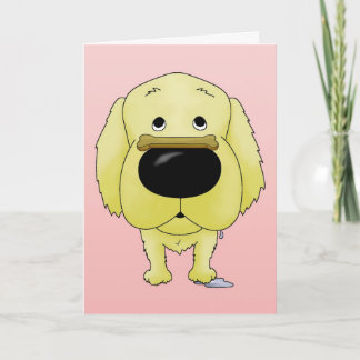 Valentinstag-Karte des Goldenen Retriever Feiertagskarte