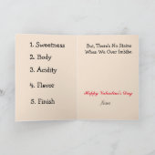 Valentinstag-Karte des Kaffees Karte (Innenseite)