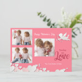 Valentinstag-Karte des Kupiden-Fotos Feiertagskarte (Stehend Vorderseite)