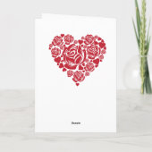 Valentinstag-Karte des liebenden Drachenpaares Karte (Rückseite)