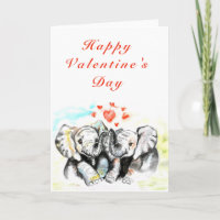 Valentinstag-Karte des niedlichen Paares