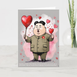 Valentinstag-Karte des Obersten Führers Dankeskarte