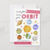 Valentinstag-Karte des Sonnensystems Einladung (Vorderseite)