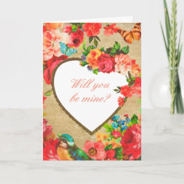 Valentinstag-Karte des süßen Blumenkohls Karte