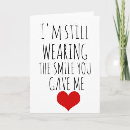 Valentinstag-Karte, die ich noch immer trage Feiertagskarte