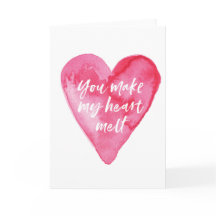 Valentinstag-Karte, du lässt mein Herz schmelzen