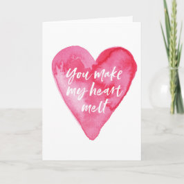 Valentinstag-Karte, du lässt mein Herz schmelzen Feiertagskarte