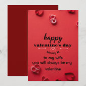 Valentinstag-Karte Einladung (Vorne/Hinten)