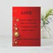 Valentinstag-Karte Einladung (Stehend Vorderseite)