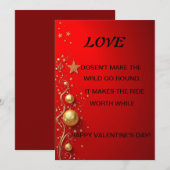 Valentinstag-Karte Einladung (Vorne/Hinten)