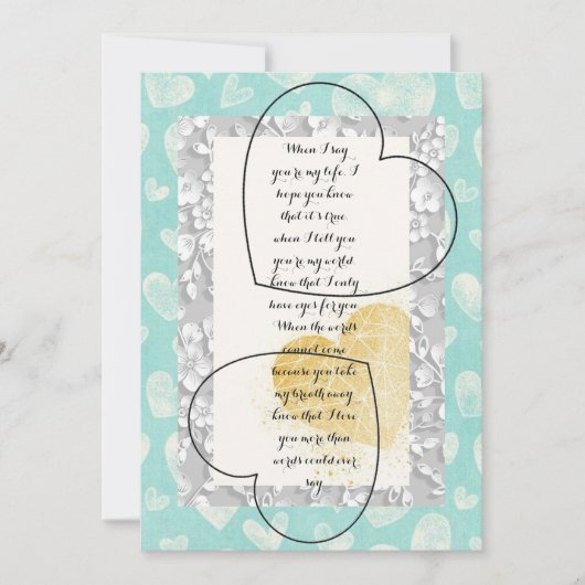 Valentinstag-Karte Einladung (Vorderseite)