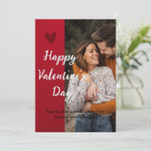 Valentinstag-Karte Einladung (Stehend Vorderseite)