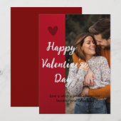 Valentinstag-Karte Einladung (Vorne/Hinten)