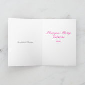 Valentinstag-Karte Feiertagskarte (Innenseite)
