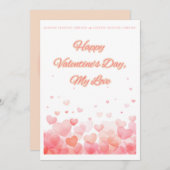 Valentinstag-Karte Feiertagskarte (Vorne/Hinten)