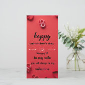 Valentinstag-Karte Feiertagskarte (Stehend Vorderseite)