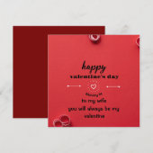 Valentinstag-Karte Feiertagskarte (Vorne/Hinten)