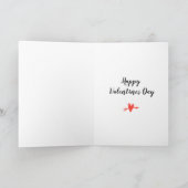 Valentinstag-Karte Feiertagskarte (Innenseite)