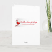 Valentinstag-Karte Feiertagskarte (Rückseite)