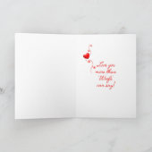 Valentinstag-Karte Feiertagskarte (Innenseite)