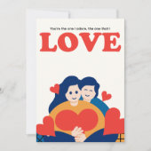 Valentinstag-Karte Feiertagskarte (Vorderseite)