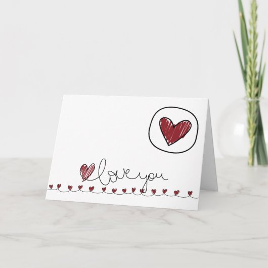Valentinstag-Karte Feiertagskarte (Vorderseite)